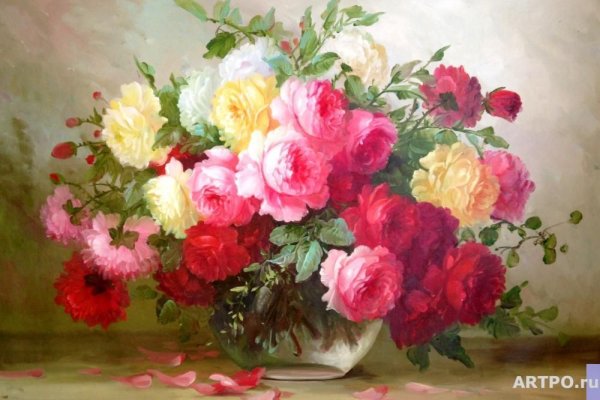 Картина букет художник Жишвили