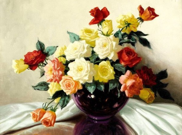 Букет цветов живопись