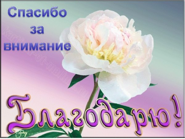 Открытка со словами благодарю