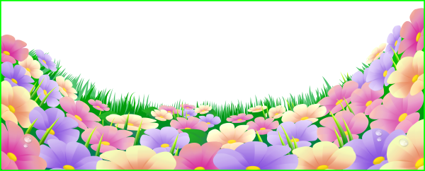 Цветочная Поляна на прозрачном фоне