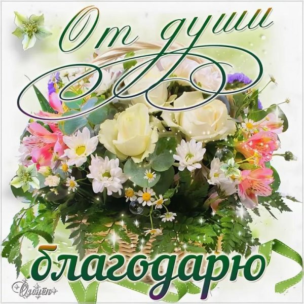 Красивые открытки с благодарностью