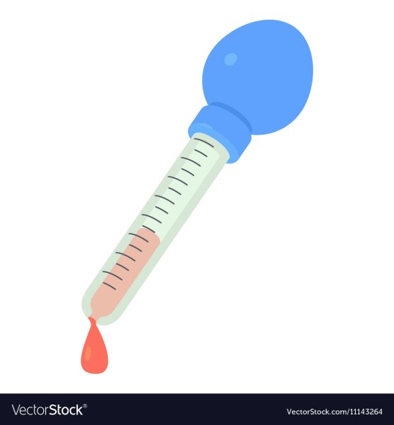 Пипетка на прозрачном фоне