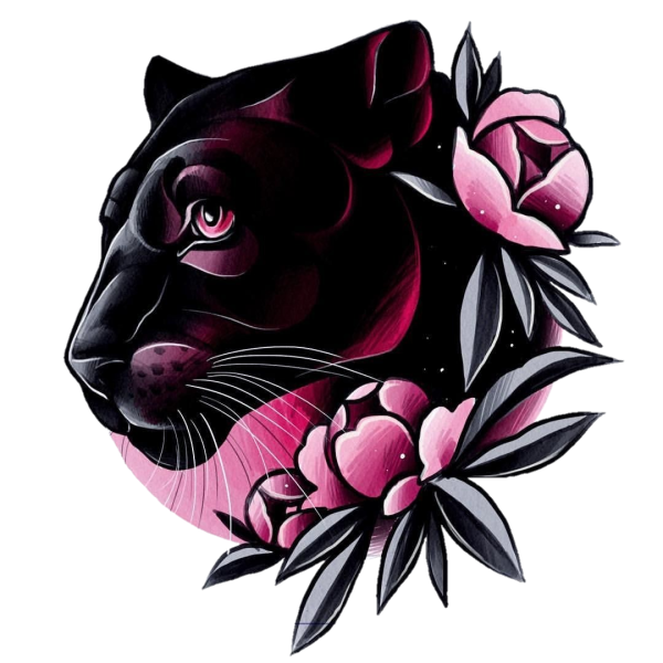Пантера тату эскиз