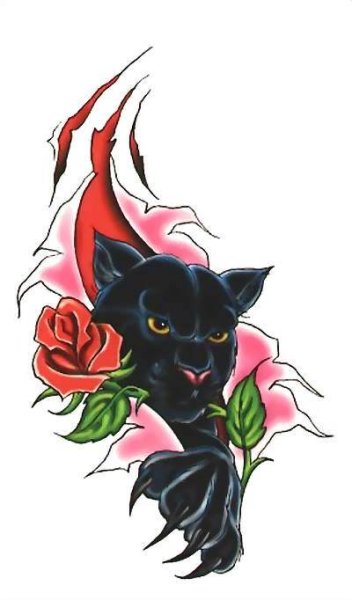 Пантера с зелеными глазами