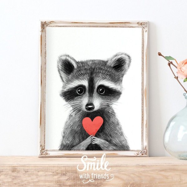 Енот любовь