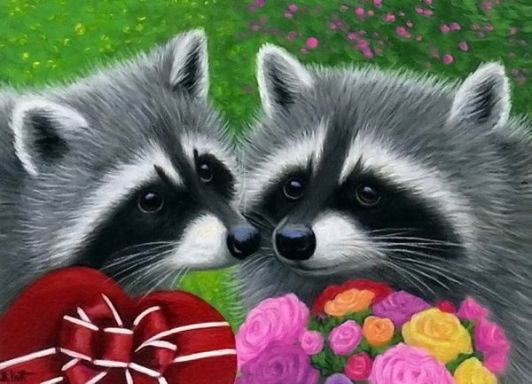 Промокший енот