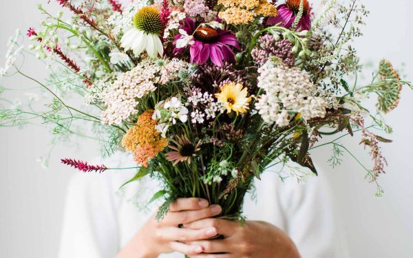 Охапка полевых цветов