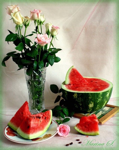 Угощайся арбузом