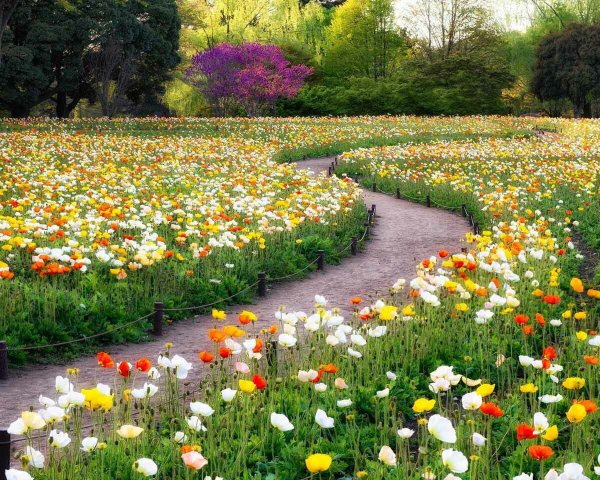 Дорожка из цветов