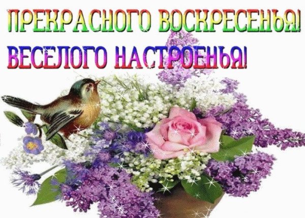 Открытка чудесного воскресенья