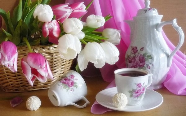 Весенние цветы и пожелания доброго дня