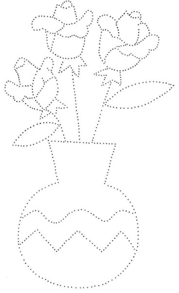 Рисование по точкам цветы