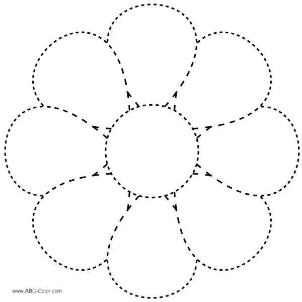 Рисование цветов по точкам