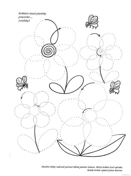 Рисование цветов по точкам