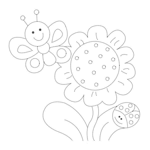 Изонить цветы схемы с цифрами