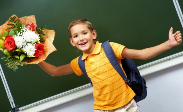 Букет ребенку на 1 сентября