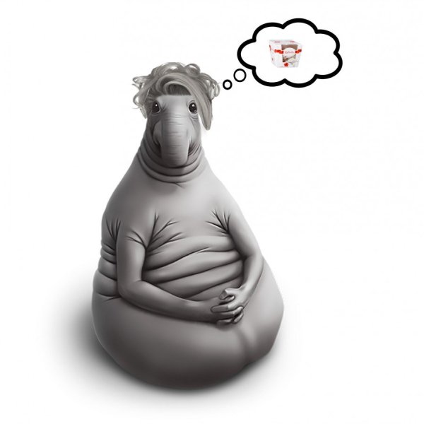 Гомункулус Локсодонтус скульптура