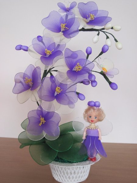 Цветы из капрона