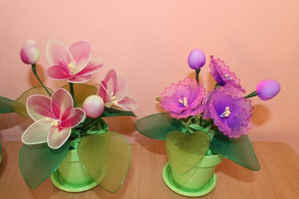 Цветы из капрона