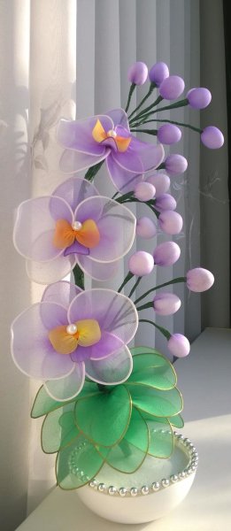 Цветы из капрона