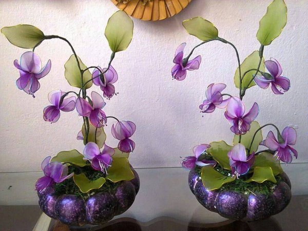 Цветы из капрона