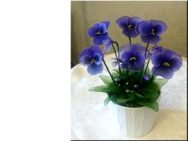 Цветы из капрона