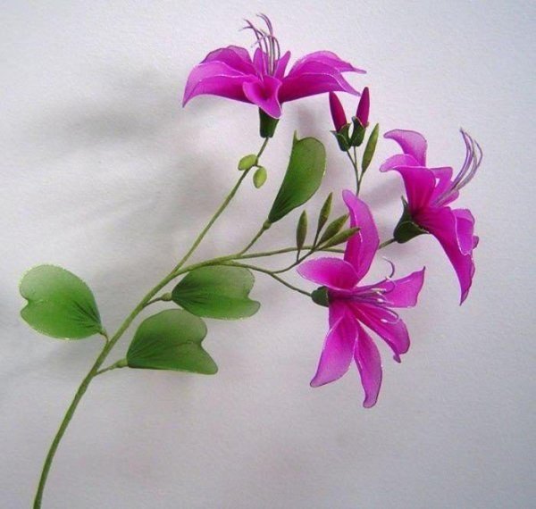 Цветы из капроновых колготок