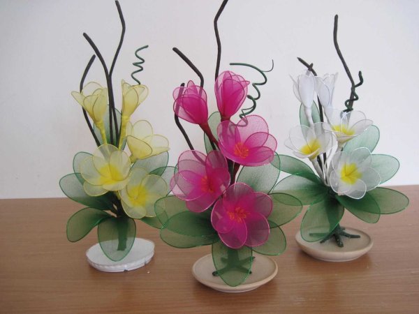 Изделия декора из проволоки и капрона