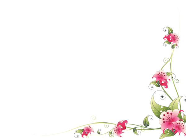 Цветочная рамка уголок