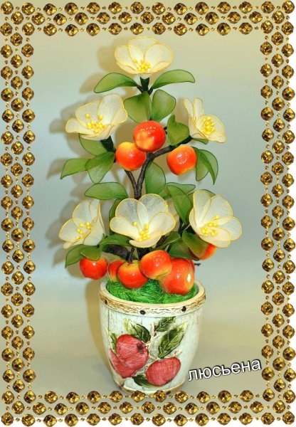 Каллы из капрона и проволоки