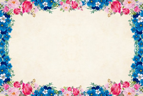 Рамка с цветами