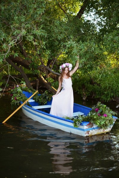 Корабль в цветах