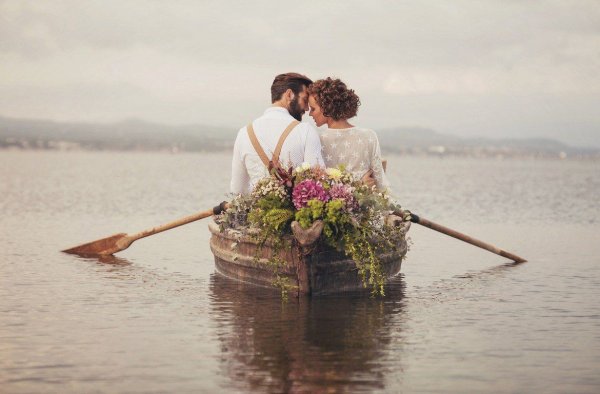 Корабль в цветах