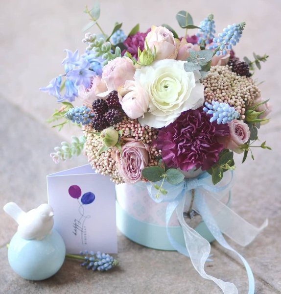 Необычный нежный букет