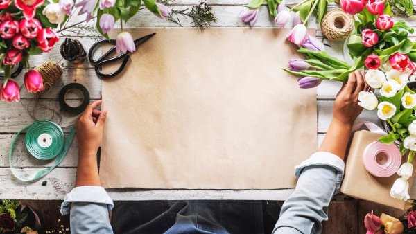 Баннер с цветами