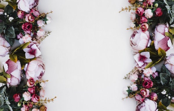 Цветочный фон для визитки