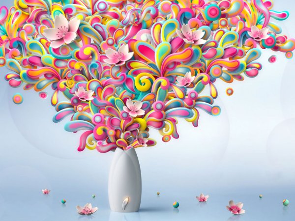 Фон для баннера с цветами