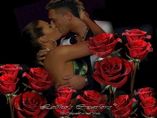 Поцелуй с цветами