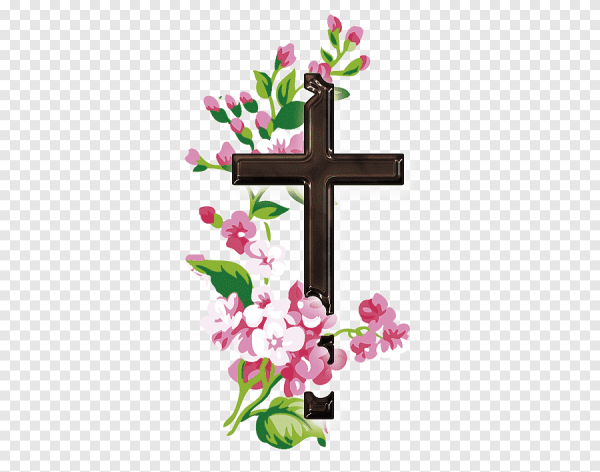 Крест в цветах