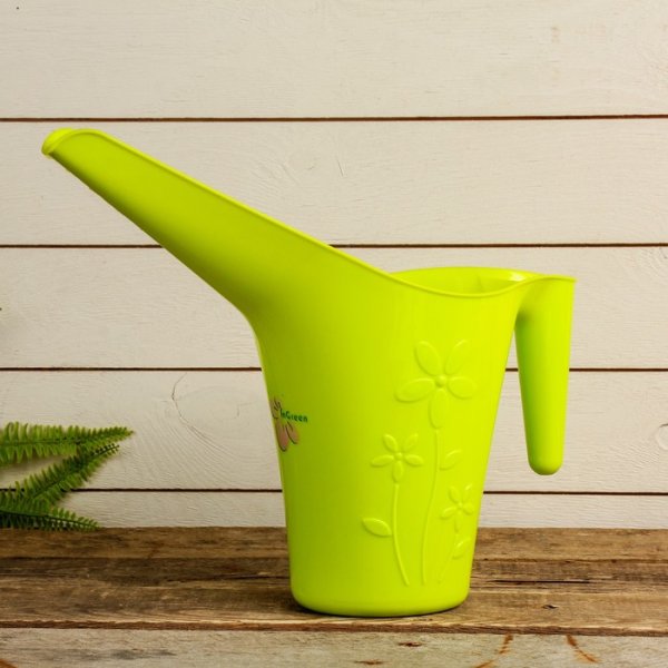 Л.лейка 1,7л "Цветочная" салатовый/16шт/