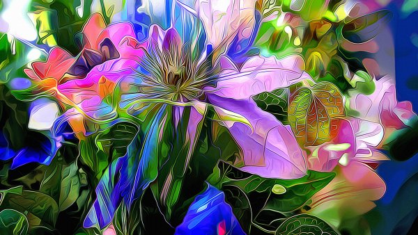 Абстракция цветов