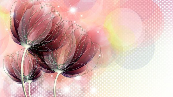 Абстракция с цветами