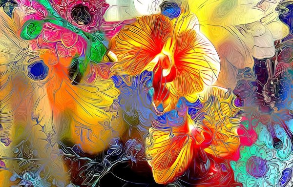 Фантазийные цветы