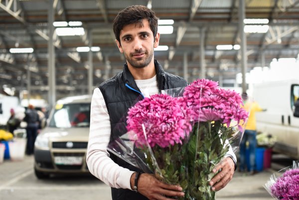 Покупатель цветов