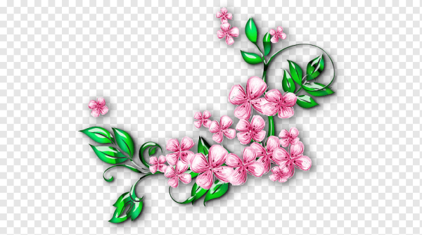 Цветы для украшения слайда