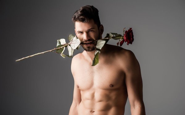 Мужчина с цветами картинки