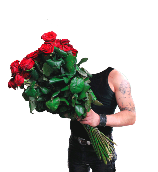 Мужчина с розой