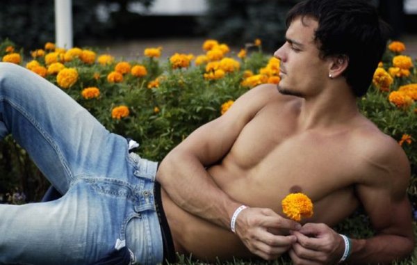 Том Хиддлстон с розой