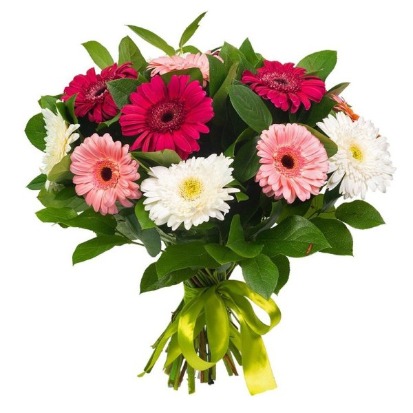 Букет "герберы и ромашки"