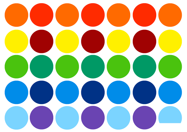 Цветные круги для детей